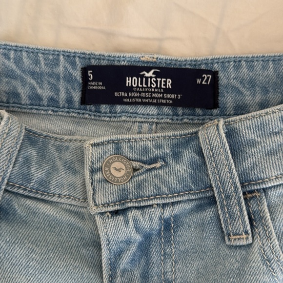 Hollister Denim Shorts Light Blue - Picture 2 of 3